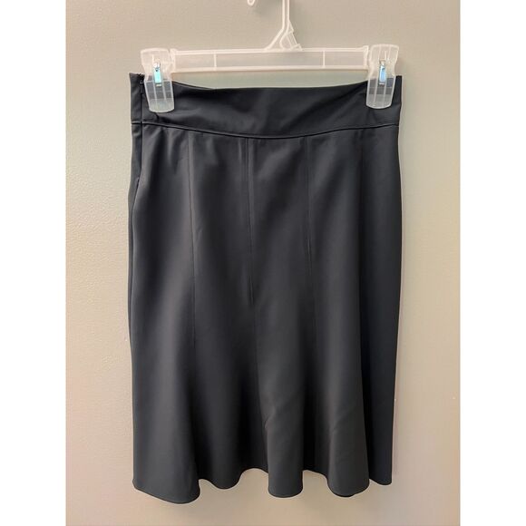 Victorinox Swiss Army midi flare skirt in dark gray. Size 2. - Picture 1 of 7